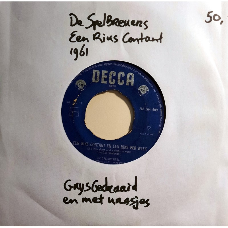 Spelbrekers, De – Een Riks Contant En Een Riks Per Week